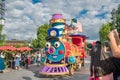 MickeyÃ¢â¬â¢s Storybook Express`s Parade at Shanghai Disneyland in Shanghai, China